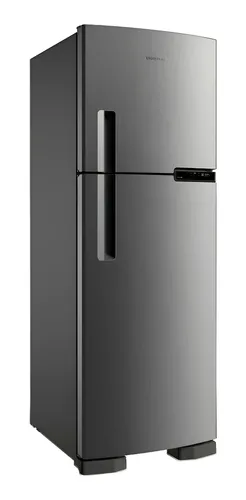 Geladeira Brastemp BRM44HK inox frost free duplex 375L em cozinha moderna