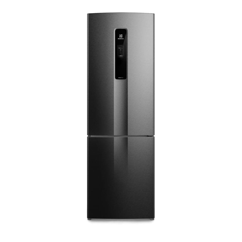 Geladeira Electrolux IB6B frost free inverter 400L inverse Black Inox Look