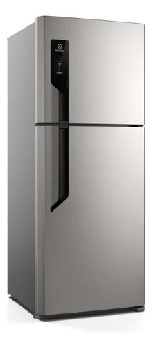 Geladeira Electrolux TF70S inox look Duplex 431L com freezer superior