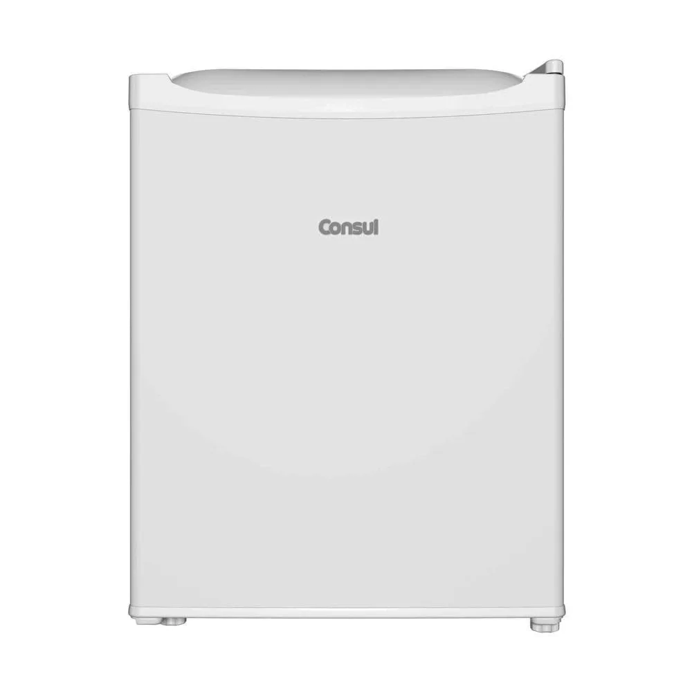 Frigobar Consul CRC08CBANA branco 76L com gaveta multiuso e congelador top em cozinha compacta