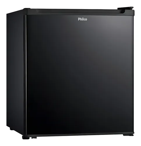Frigobar PHILCO PFG50P compacto preto 47L em ambiente moderno
