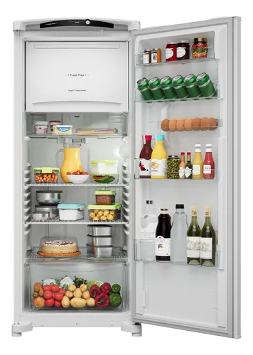 Geladeira Consul CRB36MB 297L frost free com painel externo branca