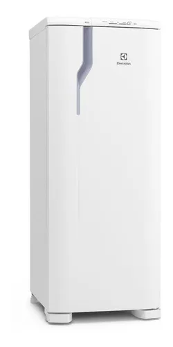 Geladeira Electrolux RE31 branca compacta de 55 cm largura em cozinha pequena