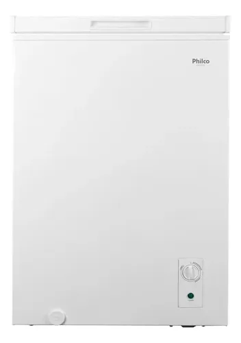 Freezer Horizontal Philco PFH105B branco 99L com cesto e rodas em cozinha compacta