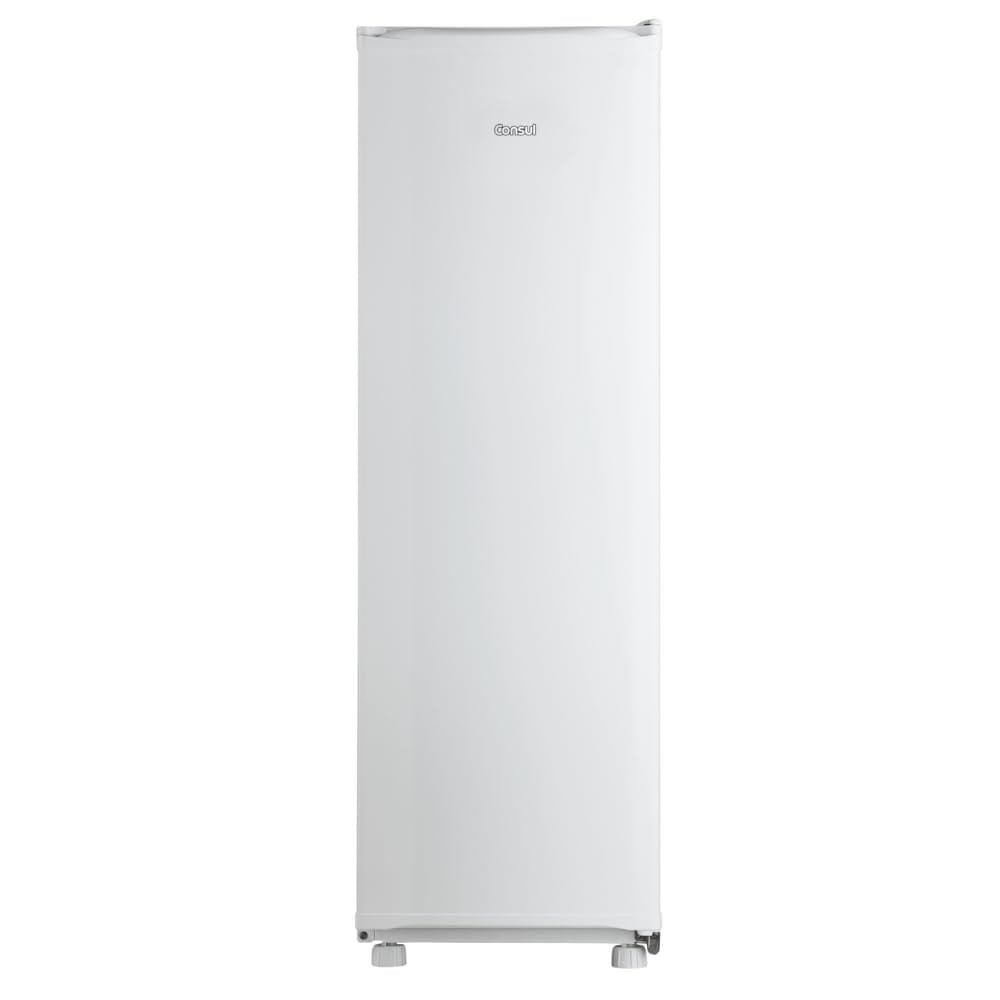 Freezer Vertical Consul CVU20GB slim branco com porta aço inoxidável