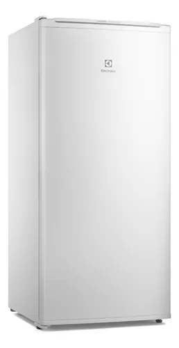 Freezer Vertical Electrolux FEI19 branco compacto com interior organizado e portas reversíveis.