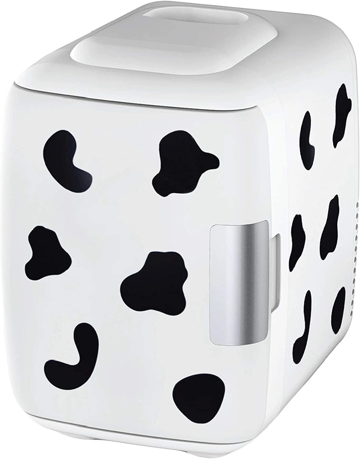 Mini Geladeira Cooluli CMF6C com estampa de vaca compacta e portátil