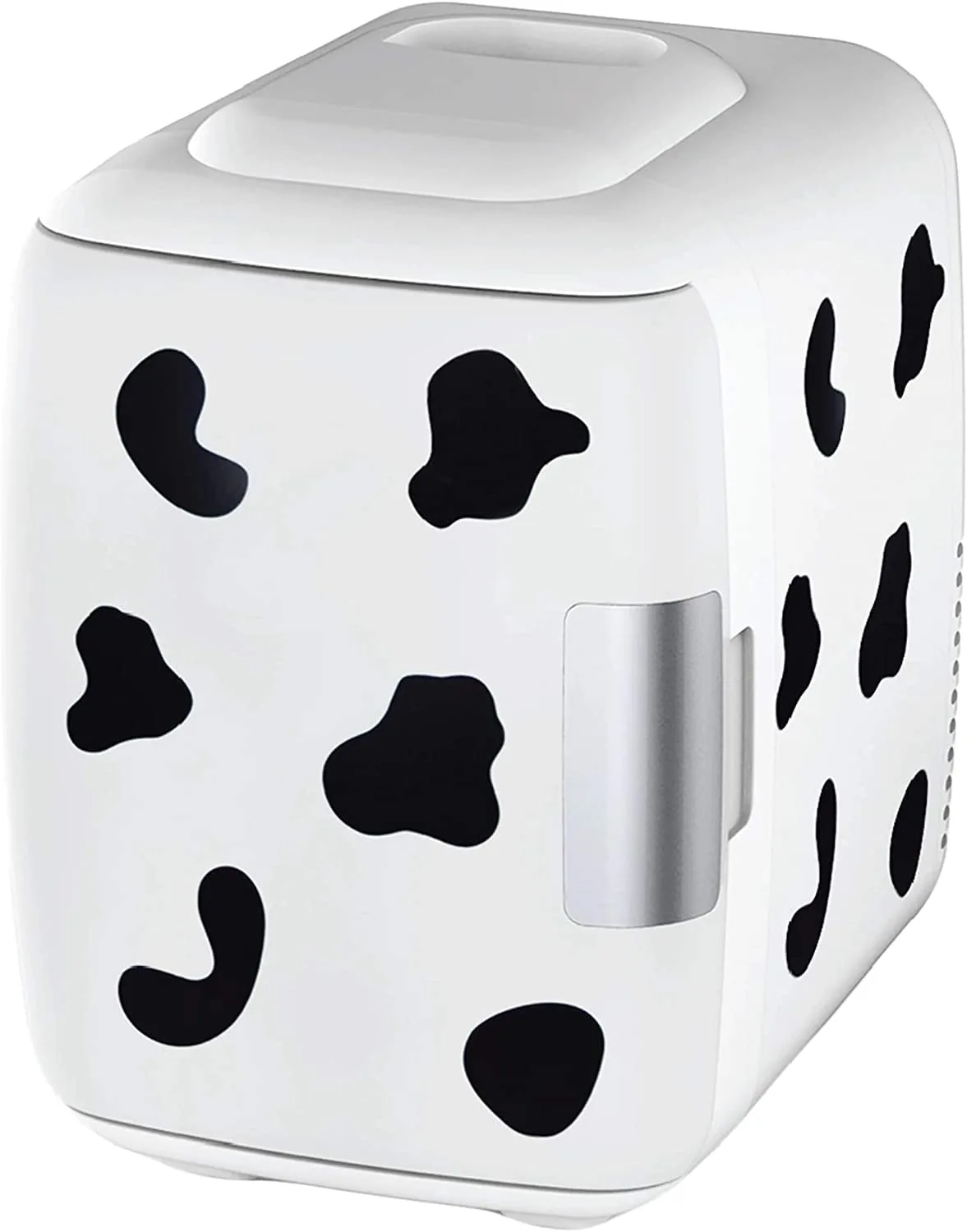 Mini Geladeira Cooluli CMF6C com estampa de vaca compacta e portátil